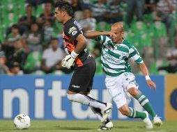 Santos vs Isidro Metapan, en la liga de campeones de Concacaf. MEXSPORT  /