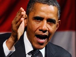 Barack Obama habla  a sus seguidores durante un  evento para recaudar fondos para su campaña de reelección. AFP  /