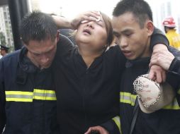 Un aparatoso accidente en el metro de Shangai ocasionó lesiones a más de 200 personas. AP  /
