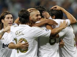El cuadro 'merengue' se dio a conocer ante su rival con un triunfo espectacular en el estadio Santiago Bernabeu. reuters  /