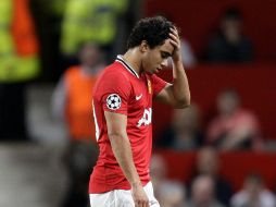 Fabio Da Silva deja el campo al final del partido junto con la esperanza de sumar un tanto más para hacer la diferencia. AP  /