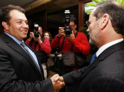 Herbert Taylor Arthur aseguró que en reunión con Gustavo Madero no se tocó el tema de sus aspiraciones políticas. ARCHIVO  /