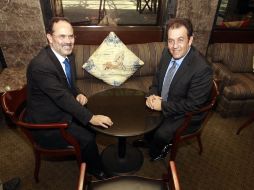 Gustavo Madero y Herbert Taylor Arthur se reunieron en el Club de Industriales, en Guadalajara. A. GARCÍA  /