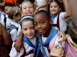 El pueblo cubano espera que los Estados Unidos cambien su mentalidad y den fin al embargo. En la foto, escolares cubanos. REUTERS  /