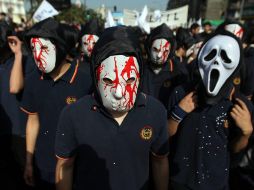 Las movilizaciones estudiantiles se han registrado desde hace cinco meses. EFE  /