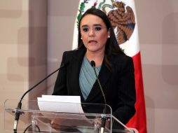 Alejandra Sota, vocera del gobierno federal. NOTIMEX  /