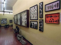 La muestra exhibe 126 objetos prehispánicos de la cultura maya.  /