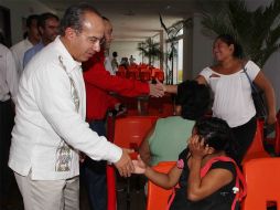 El Presidente Felipe Calderón inauguró el Hospital General Playa del Carmen. EL UNIVERSAL  /