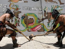 El ritual prehispánico del juego de pelota en la antiguedad representaba el movimiento del cosmos.  /