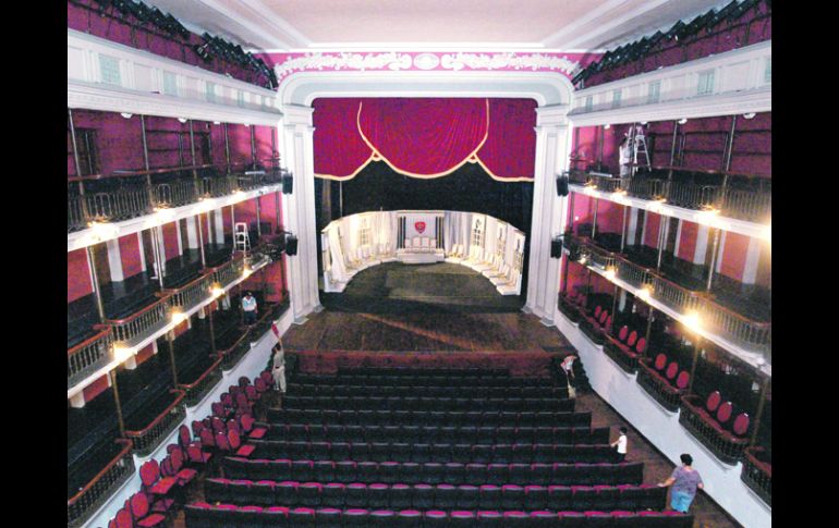 Vista interior del Teatro Ángela Peralta. ARCHIVO  /