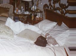 En la imagen se muestra la habitación de Jackson que fue mostrada en el juicio. EFE  /