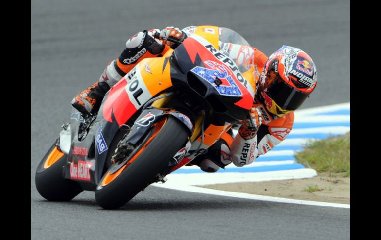 El australiano tiene 44 puntos de ventaja sobre Lorenzo. AFP  /