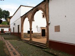 Entrada principal al Centro Artesanal Michoacán, mejor conocido como la Casa de los Once Patios.  /