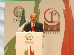 El gobernador de Chihuahua, César Duarte Jáquez, presentó su Primer Informe de Gobierno. NTX  /