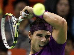 Rafael Nadal durante un partido de exhibición en Taiwan. REUTERS  /