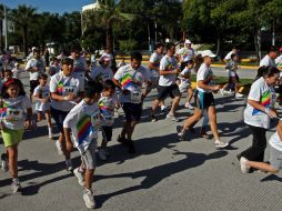 La carrera Cartoon Network reunió a padres e hijos en torno al deporte.  /