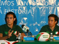 Alejandro Chavez (D) y Pascal Nadaud, seleccionados mexicanos de la especialidad. MEXSPORT  /