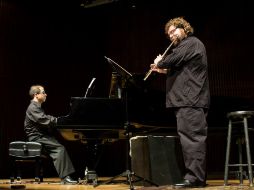 A lo largo del concierto, Terrazas y Hurtado hicieron gala de su sincronía a la hora de armar la pieza. ESPECIAL.  /