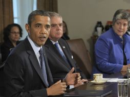 El presidente Obama dijo que la diferencia hoy es que se está logrando un proceso para estabilizar la economía. AP  /