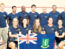El equipo de las Islas Vírgenes Británicas fue campeón del Campeonato de Squash del Caribe, en junio. ESPECIAL  /