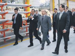 Felipe Calderón ofrece al gobernador del Estado de México, Eruviel Ávila el “firme compromiso de sumar esfuerzos”. NTX  /
