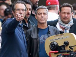 George Clooney filma la película, donde además actúa, en la ciudad de Cincinnati. AP  /