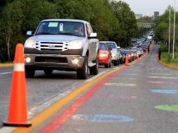 Explican que entre hoy y mañana se estarán señalizando las rutas alternas a Lázaro Cárdenas.  /