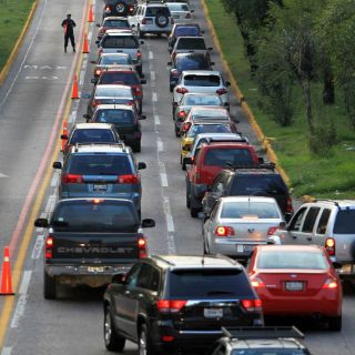 Nuevo caos vial por pruebas en Lázaro Cárdenas