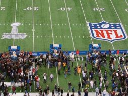 Los aficionados a la NFL podrán observar en vivo el despliegue que hacen la NFL y los representantes de los medios de comunicación. EFE  /