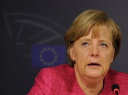 Las palabras de Angela Merkel produjeron una alza en los mercados. EFE  /