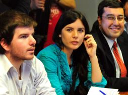 La líder estudiantil, Camila Vallejo, dijo que el Gobierno no garantiza el derecho universal de la educación. EFE  /