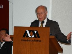 José Narro Robles expresó públicamente su aspiración a ser reelecto rector de la UNAM. NOTIMEX  /