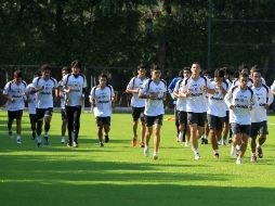 Lso rojinegros continúan con sus trabajos rumbo al partido del próximo sábado.  /