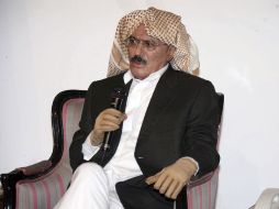 Ali Abdullah Saleh, habla durante una reunión en Saná, Yemen. REUTERS  /