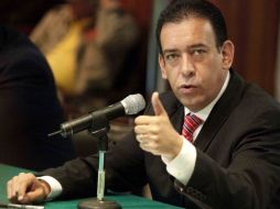 Humberto Moreira dirigente nacional del PRI presentó la propuesta elegida. EL UNIVERSAL  /