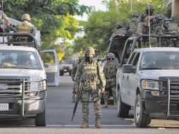 Elementos de la Marina-Armada de México resguardan el puerto. NTX  /