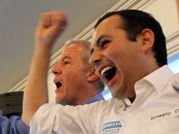 El secretario general de Gobierno de Jalisco, Fernando Guzmán fue uno de los que brindó su apoyo a Ernesto Cordero.  /