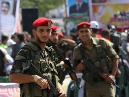 Según información del ejército, dos sospechosos colocaban un explosivo cuando hizo explosión matado a uno de ellos. AP  /