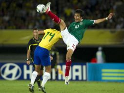 La selección de México se enfrentó a Brasil durante juego de semifinal de la Copa del Mundo Sub 20 Colombia 2011. MEXSPORT  /
