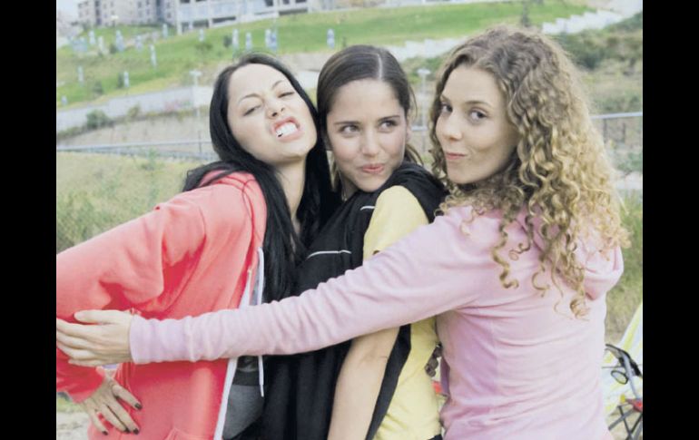 Maya Zapata, Ana Claudia Talancón y Jonana Murillo dan vida a los personajes principales de la serie. ESPECIAL  /