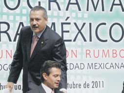 Manlio Fabio Beltrones y Enrique Peña Nieto expusieron su proyecto económico en Chihuahua. NTX  /