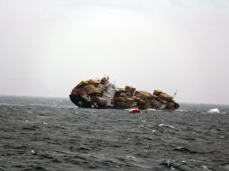 El carguero naufragó el miércoles de la semana pasada a 12 kilómetros de la ciudad portuaria de Tauranga. EFE  /