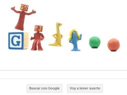 El nuevo 'doodle' muestra un dado de madera con la letra 'G' y luego se pueden observar unas bolitas de plastilina de colores. ESPECIAL  /