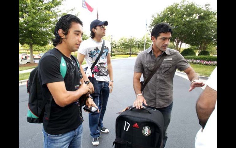 Christian Bermúdez, Guillermo Ochoa y Antonio Naelson, tres seleccionados que dieron positivo en control antidopaje. EL UNIVERSAL  /