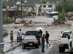 La tormenta tropical causó inundaciones y árboles caídos en Villa de las Garzas. AP  /