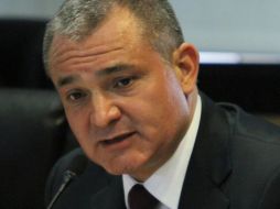 Genaro García Luna en la comparecencia ante la Comisión de Seguridad Pública de la Cámara de Diputados. NTX  /