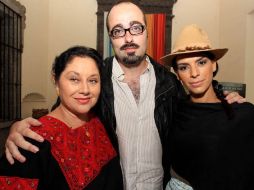Angélica Aragón, Daniela Schmidt y Sergio Sánchez, preparan nuevo producto cinematográfico.  /