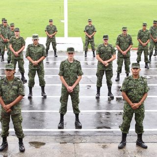 Militares resguardan el fuego de los Juegos