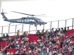 Un fuerte dispositivo de seguridad se desplegó durante todo el primer día de los Panamericanos.  /