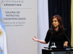 La presidenta argentina, Cristina Fernández, será reelegida el próximo día 23 en la primera vuelta, estiman las encuestas. ARCHIVO  /